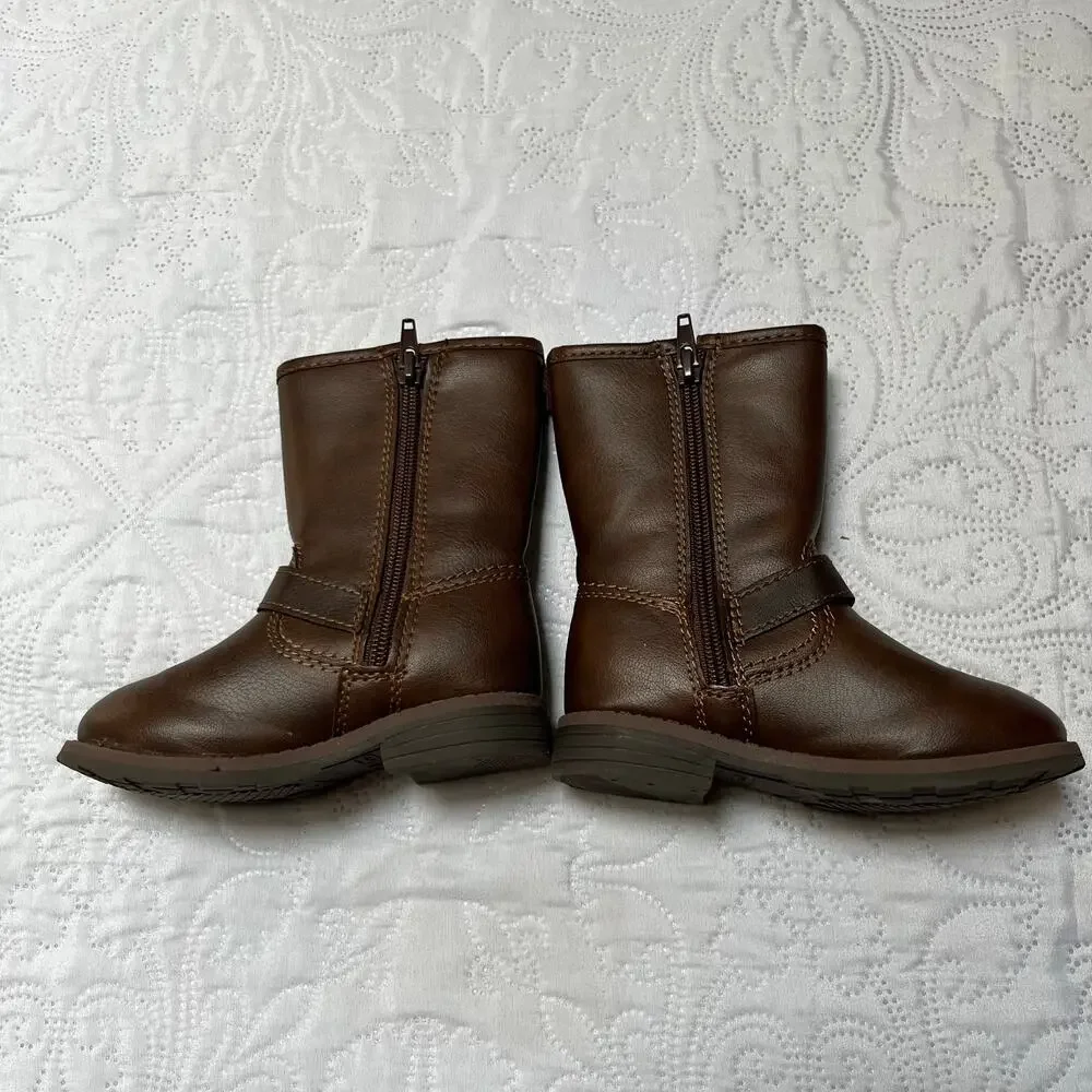 Carter’s Brown Buckle Riding Boots Size 8